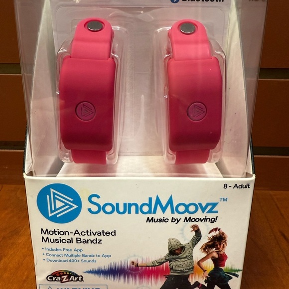 SoundMoovz Pink Motion-Activated Musical Bandz - Picture 4 of 4
